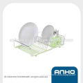 commercial metal dish drying rack with rubber cup